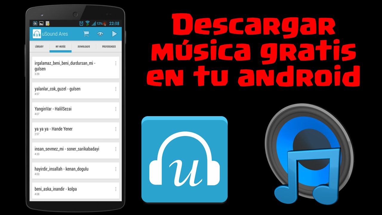 app para descargar musica laptop